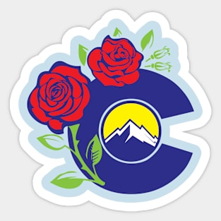 Colorado Rose Sticker